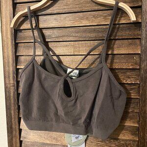 Bamboo Seamless Bandeau OS - Khaki Green